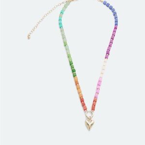 Panacea Cache Rainbow Heart Necklace
